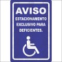 Estacionamento exclusivo para cadeirantes 